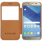 Greznais „Nillkin“ Qin sērijas ādas atvērams brūns Samsung Galaxy A5 (2017) A520 maciņš