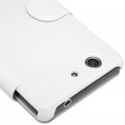 Sony Xperia Z3 Compact (mini) Nillkin Fresh atvēramais balts futrālis