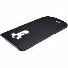 LG G3 Nillkin Frosted Shield melns plastmasas futrālis + ekrāna aizsargplēve