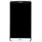 LG G3 Nillkin Frosted Shield melns plastmasas futrālis + ekrāna aizsargplēve