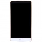 LG G3 Nillkin Frosted Shield zelts plastmasas futrālis + ekrāna aizsargplēve