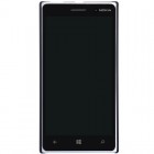 Nokia Lumia 830 Nillkin Frosted Shield melns plastmasas futrālis + ekrāna aizsargplēve