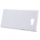 Sony Xperia M2 Nillkin Frosted Shield balts plastmasas futrālis + ekrāna aizsargplēve