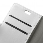 Nokia 3 atvēramais ādas balts maciņš, grāmata (maks)