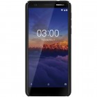 Nokia 3.1 (2018) Nillkin Frosted Shield melns plastmasas apvalks
