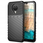 Nokia 6.3 (2021), G10, G20 „Twill“ cieta silikona (TPU) melns apvalks