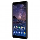 Nokia 7 Plus Nillkin Frosted Shield melns plastmasas apvalks