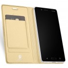 Nokia 8 „Dux Ducis“ Skin sērijas zelta ādas atvērams maciņš