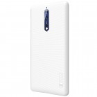 Nokia 8 Nillkin Frosted Shield balts plastmasas apvalks + ekrāna aizsargplēve