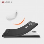 Nokia 8 Sirocco (Nokia 9) „Carbon“ cieta silikona (TPU) melns apvalks