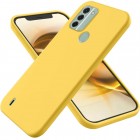 Nokia C31 „Shell“ cieta silikona (TPU) dzeltens apvalks