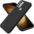 Nokia C31 Shell cieta silikona (TPU) apvalks - melns