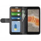 Nokia C02 Binfen atvēramais melns maciņš - maks