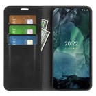 Nokia G21 (G11) „Split“ sērijas melns atvērams maciņš, maks