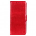 Nokia G22 atvēramais ādas sarkans maciņš (maks)
