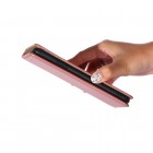 Nokia G22 Solīds rozs ādas atvērams maciņš