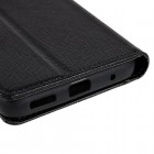 „Fancy“ Nokia G60 melns ādas maciņš