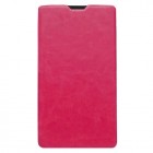 Nokia Lumia 1320 atvēramais ādas rozs maciņš (maks)