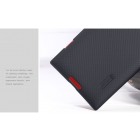 Nokia Lumia 1520 Nillkin Frosted Shield melns plastmasas futrālis + ekrāna aizsargplēve