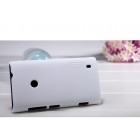 Nokia Lumia 520 Nillkin Frosted Shield balts plastmasas futrālis + ekrāna aizsargplēve