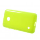 Nokia Lumia 530 (520 DS) Jelly Case zaļš cieta silikona (TPU) futrālis