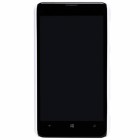 Nokia Lumia 625 Nillkin Frosted Shield balts plastmasas futrālis + ekrāna aizsargplēve