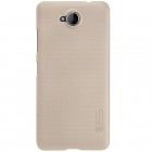 Microsoft Lumia 650 Nillkin Frosted Shield zelta plastmasas apvalks + ekrāna aizsargplēve