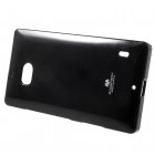 Nokia Lumia 930 Mercury melns cieta silikona (TPU) apvalks