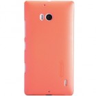 Nokia Lumia 930 Nillkin Frosted Shield oranžs plastmasas futrālis + ekrāna aizsargplēve