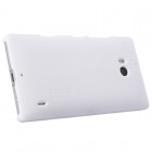Nokia Lumia 930 Nillkin Frosted Shield balts plastmasas futrālis + ekrāna aizsargplēve