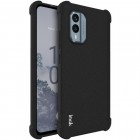 Nokia X30 5G Imak pastiprinātas aizsardzības cieta silikona (TPU) melns vāciņš