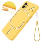 Nothing Phone 1 Shell cieta silikona (TPU) apvalks - dzeltens