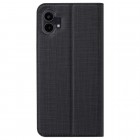 Nothing Phone 1 „Vili“ atvērams melns ādas maciņš