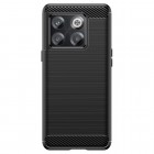 OnePlus 10T „Carbon“ cieta silikona (TPU) melns apvalks