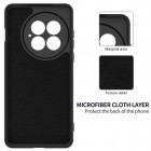 OnePlus 13 "Shell" cieta silikona (TPU) apvalks - melns