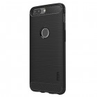 OnePlus 5T „Mofi“ Carbon cieta silikona (TPU) melns apvalks