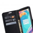 OnePlus 5T „Muxma“ atvēramais ādas pelēks maciņš (maks)