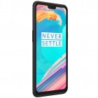 OnePlus 6 (Six) „Carbon“ cieta silikona (TPU) melns apvalks