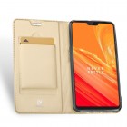 OnePlus 6 (Six) „Dux Ducis“ Skin sērijas zelta ādas atvērams maciņš