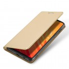 OnePlus 6 (Six) „Dux Ducis“ Skin sērijas zelta ādas atvērams maciņš