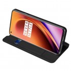 OnePlus 8 Pro Dux Ducis Skin sērijas melns ādas atvērams maciņš