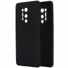 OnePlus 8 Pro Shell cieta silikona (TPU) melns apvalks