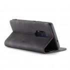 OnePlus 8 Pro CaseMe Retro solīds atvēramais ādas melns maciņš - maks
