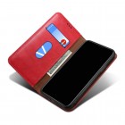 OnePlus 8T Deluxe ādas atvēramais sarkans maciņš (maks) 