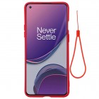 OnePlus 8T Shell cieta silikona (TPU) sarkans apvalks