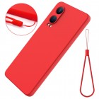 OnePlus Nord CE4 Lite 5G "Shell" cieta silikona (TPU) apvalks - sarkans