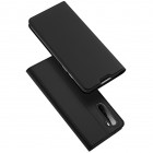 OnePlus Nord „Dux Ducis“ Skin sērijas melns ādas atvērams maciņš