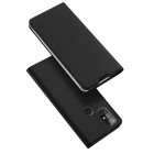 OnePlus Nord N10 5G „Dux Ducis“ Skin sērijas melns ādas atvērams maciņš