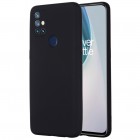 OnePlus Nord N10 5G „Shell“ cieta silikona (TPU) melns apvalks