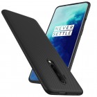 OnePlus 7T Pro cieta silikona (TPU) melns apvalks